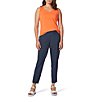 Royal Robbins Spotless Evolution Stretch Flat Front Elastic Waist Pull-On Straight Leg Pants, Color:Navy - Image 3