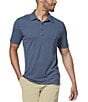 Color:Navy Stripe - Image 1 - Vacationer Stripe Short-Sleeve Polo Shirt