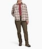 Royal Robbins Vista Flannel Plaid Point Collar Button Front Shacket, Color:Chalk Antelope Plaid - Image 3