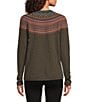 Royal Robbins Westlands Fairisle Pattern Crew Neck Long Sleeve Sweater - Image 6