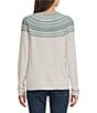 Royal Robbins Westlands Fairisle Pattern Crew Neck Long Sleeve Sweater - Image 2