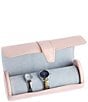 Color:Light Pink - Image 2 - Deluxe Leather Watch Roll