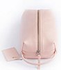 Color:Light Pink - Image 3 - Genuine Leather Compact Toiletry Bag