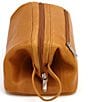 Color:Tan - Image 2 - Leather Colombian Toiletry Bag