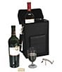Color:Black - Image 2 - Leather Connoisseur Wine Carrier