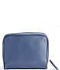 Color:Navy Blue - Image 2 - Leather Contemporary Toiletry Bag