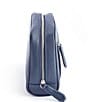 Color:Navy Blue - Image 3 - Leather Contemporary Toiletry Bag