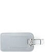 ROYCE New York Leather Luggage Tag with Silver Hardware, Color:Silver - Image 1