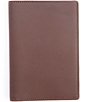 Color:Brown - Image 1 - Leather Plain Passport Jacket