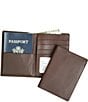 Color:Brown - Image 2 - Leather RFID Blocking Passport Currency Wallet