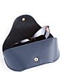 Color:Navy Blue - Image 1 - Leather Sunglasses Carrying Case