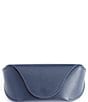 Color:Navy Blue - Image 2 - Leather Sunglasses Carrying Case