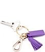 Color:Purple - Image 1 - Mini Leather Tassel Key Fob