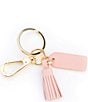 Color:Light Pink - Image 1 - Mini Leather Tassel Key Fob
