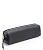 Color:Black - Image 1 - Pebbled Genuine Leather Organizational Roll Utility Case