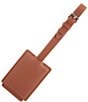ROYCE New York Retractable Leather Luggage Tag, Color:Tan - Image 1