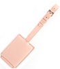 Color:Light Pink - Image 1 - Retractable Leather Luggage Tag