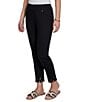 Ruby Rd. Embroidered Cut Out Trim Straight Leg Ankle Pants - Image 3