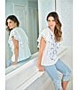Ruby Rd. Tencel™ Relaxed Printed Hem Pull-On Jeans - Image 5