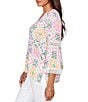 Ruby Rd. Allover Medallion Lace Inset Knit Top - Image 3