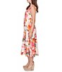 Ruby Rd. Bold Floral V-Neck Sleeveless Tiered A-Line Midi Pull-On Dress - Image 3
