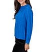 Ruby Rd. Cable Knit Boucle Crew Neck Long Sleeve Sweater - Image 3