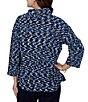 Ruby Rd. Chenille Knit Space Dye Draped 3/4 Sleeve Sweater - Image 2