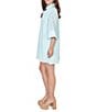 Ruby Rd. Collared Neck 3/4 Sleeve Floral Eyelet Shift Dress - Image 4