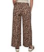 Ruby Rd. Coordinating Stretch Denim Cheetah Print Wide Leg Pants - Image 2