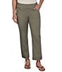 Ruby Rd. Coordinating Tencel Denim Pull-On Pleated Hem Ankle Pants - Image 1