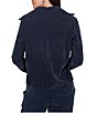 Ruby Rd. Coordinating Velveteen Portrait Collar Long Sleeve Zip Front Jacket - Image 2