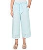 Ruby Rd. Cotton Poplin Floral Eyelet Pull-On Coordinating Belted Pants - Image 1