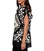 Ruby Rd. Crochet Intricate Medallion Open Front Sleeveless Fringe Trim Cardigan - Image 4