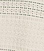 Ruby Rd. Crochet Knit Boat Neck Short Button Tab Sleeve Top, Color:Canvas - Image 4