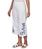 Ruby Rd. Embroidered Wide-Leg Capri Denim Pant - Image 4