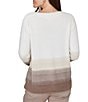 Ruby Rd. Eyelash Knit Ombre Ballet Neck Long Sleeve Sweater - Image 2