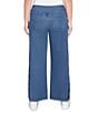 Ruby Rd. Floral Soft Flocked Pull-On Bootcut Ankle Jeans, Color:Indigo - Image 2