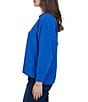 Ruby Rd. French Terry Game Day Scoop Neck Long Sleeve Top - Image 3