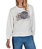 Ruby Rd. French Terry Touchdown Scoop Neck Long Sleeve Pullover - Image 1