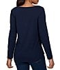 Ruby Rd. Knit Christmas Classic Truck Boat Neck Long Sleeve Top - Image 2
