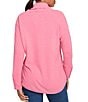 Ruby Rd. Knit Cowl Neck Long Sleeve Cozy Top, Color:Bright Pink - Image 2