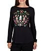 Ruby Rd. Knit Festive Nutcracker Boat Neck Long Sleeve Top - Image 1