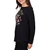 Ruby Rd. Knit Festive Nutcracker Boat Neck Long Sleeve Top - Image 3