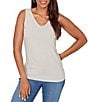 Ruby Rd. Knit Jersey Reversable Neckline Sleeveless Tank - Image 1
