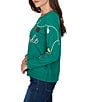 Ruby Rd. Knit Merry & Bright Holiday Light Scoop Neck Long Sleeve Sweater - Image 3