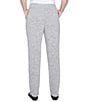 Ruby Rd. Knit Pull-On Sweatpants, Color:Gray Heather - Image 2