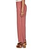 Ruby Rd. Lightweight Ramie Lace Trim Sideseam Detail Wide-Leg Pull-On Pants - Image 3