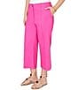 Ruby Rd. Linen Blend Pintuck Wide Leg Crop Pants - Image 3