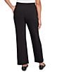 Ruby Rd. Luxe Double Knit Tailored Pull-On Pants, Color:Black - Image 2