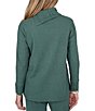 Ruby Rd. Luxe Rib Knit Split Cowl Neck Long Sleeve Pullover - Image 5